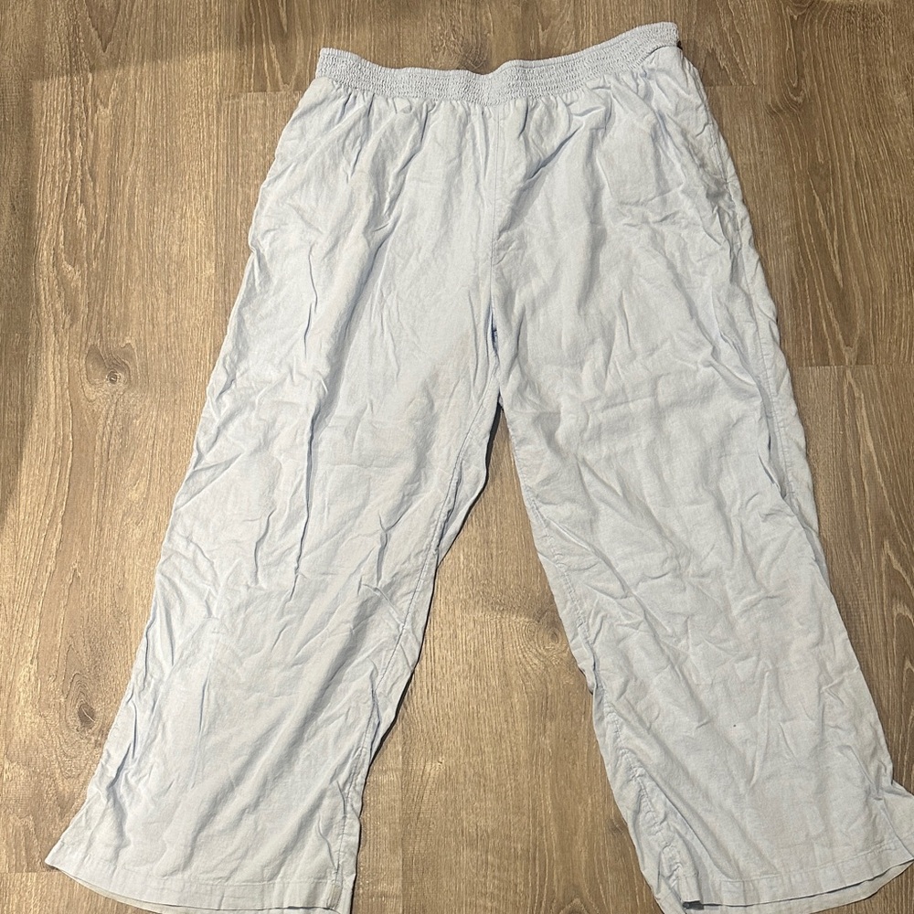 Aerie Soft blue gray Wide Leg Pants